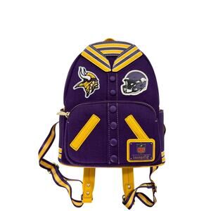 Loungefly Minnesota Vikings NFL Varsity Backpack